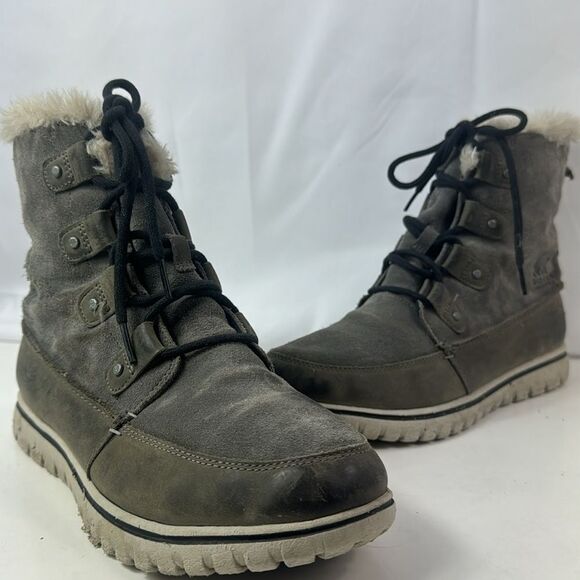 Sorel Joan Explorer Suede Leather Women's Ankle Booties. - Picture 3 of 15